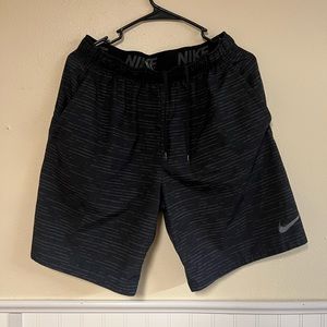 Black Digital Nike Training Shorts With Pockets
